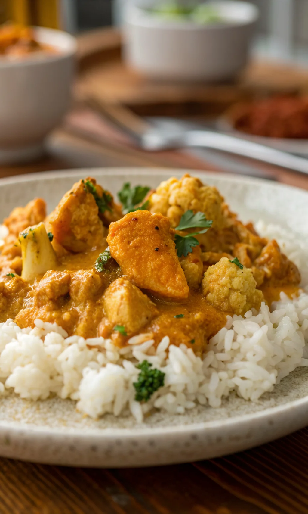 Cauliflower Curry with Chicken