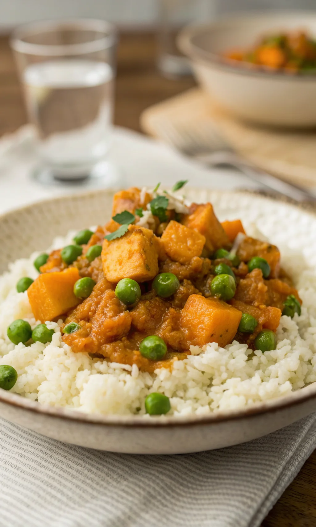 Sweet Potato Curry with Cauliflower Rice